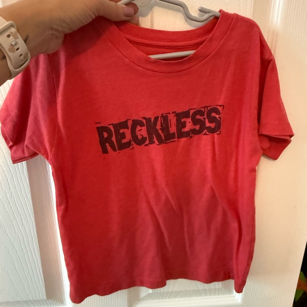 Reckless Graphic Tee - Red Kids Shirt